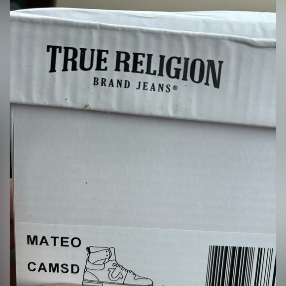 True Religion camo Mateo sneakers high top new in box size 10 - Picture 12 of 13